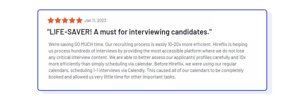 Hireflix review