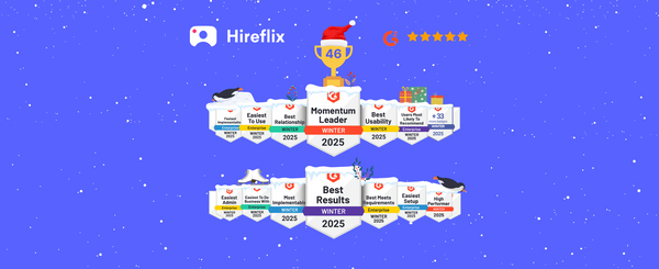 Hireflix Celebrates 46 Awards in G2 Winter 2025 Report