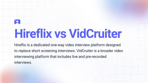 Hireflix vs VidCruiter